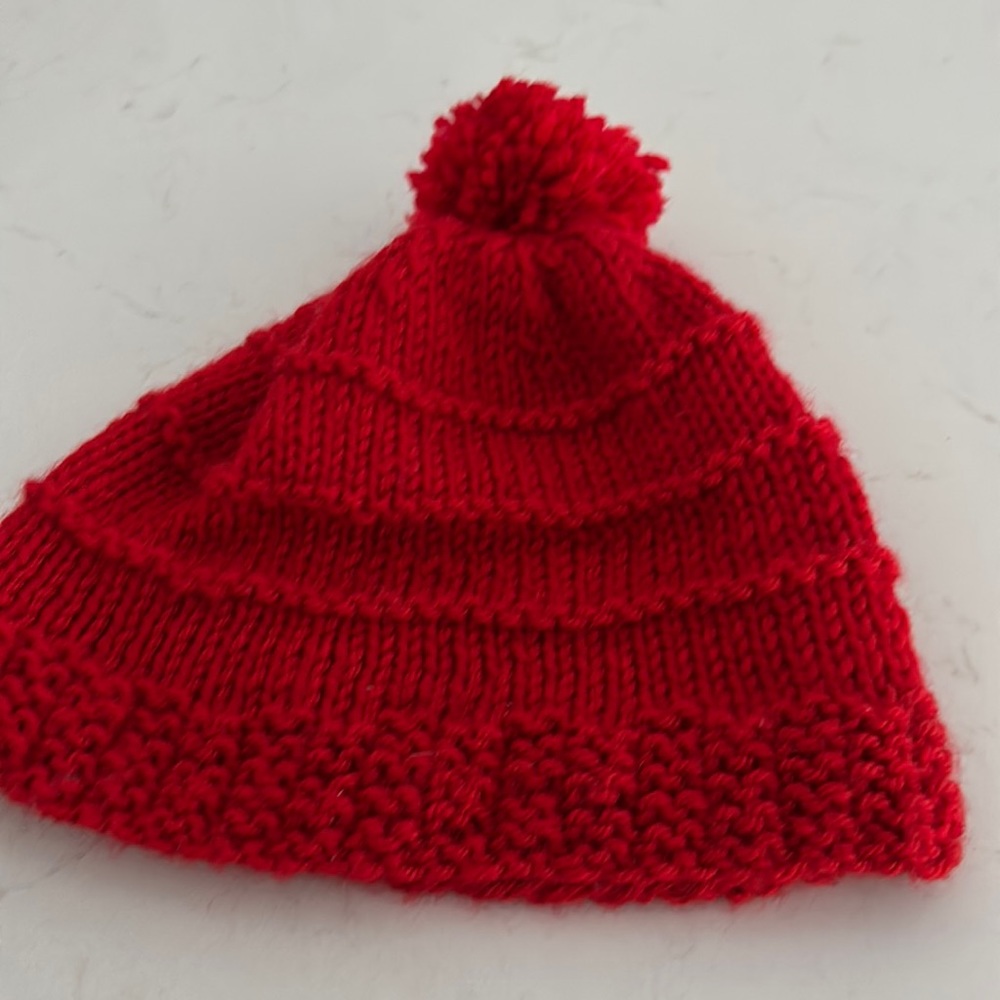 Hand made  Knit Childs hat